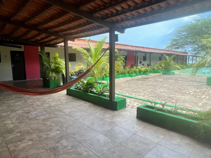 Pergolado com vista para o mar